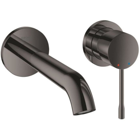 Mitigeur lavabo mural - GROHE - Essence - 2 trous - Taille M - Finition Hard Graphite