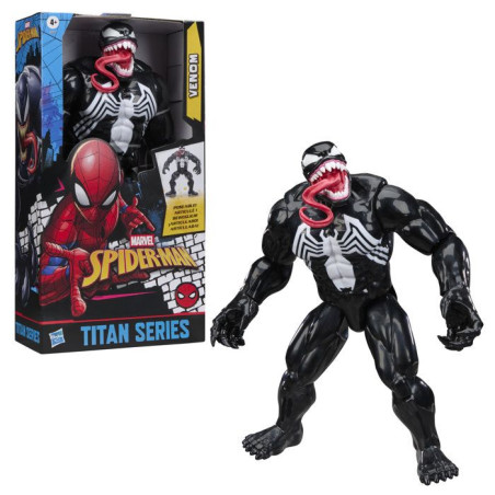 Figurine Venom 30&nbsp;cm Deluxe, Titan Series, jouets de super-héros pour enfants, Marvel Spider-Man, des 4&nbsp;ans