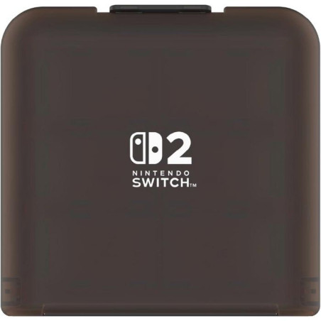 Boîtier de protection et transport pour jeux - Nintendo Switch 2 - Hori - Antichoc - Anti-rayures - 24 rangements - Noir