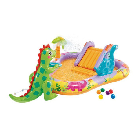 Piscine/Piscinette gonflable Aire de jeux Dino INTEX - A partir de 2 ans - 159L - 1 dinosaure gonflable - 56139NP