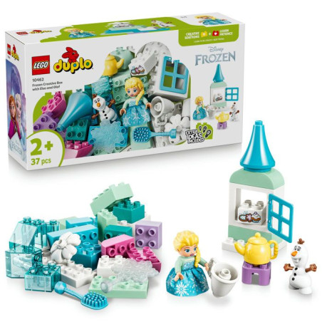 LEGO DUPLO | Disney 10462 Boîte Créative La Reine des Neiges avec Elsa et Olaf - Motricité