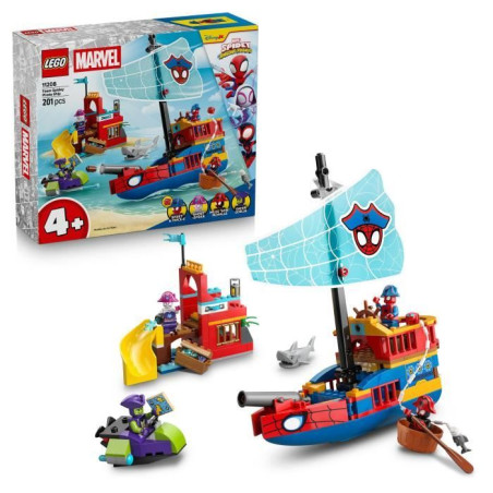 LEGO | Marvel 11208 Spidey et ses Amis Extraordinaires Le Bateau Pirate de l’Équipe Spidey