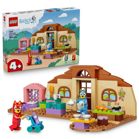 LEGO Bluey 11221 L'École avec Rusty et Bluey - Jeu Créatif pour Fille ou Garçon des 4 ans