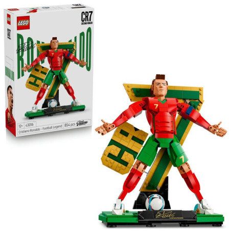 LEGO Editions 43016 Cristiano Ronaldo – Légende du Foot - Jeu 10 ans - Décoration Chambre