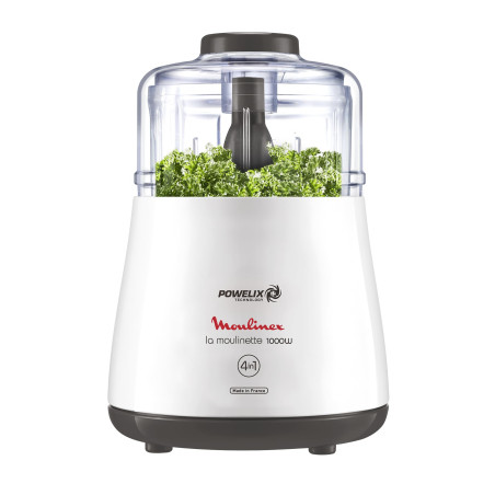Moulinex Hachoir électrique, 1000 W, Hache, Mixe, Viande, Légumes, Herbes, Ails, Oignons, Fruits secs, Fabriqué en France, La Mo