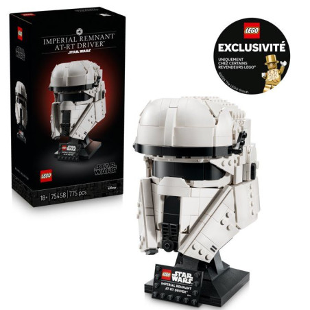 LEGO Star Wars 75458 Exclu Cdiscount Le Casque de Pilote d'AT-RT des Vestiges de l'Empire 18cm de haut - Set Adulte