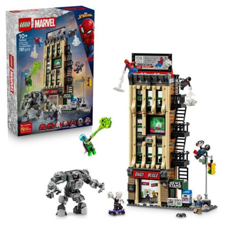 LEGO | Marvel 76342 Spider-Man contre Mystério : le Daily Bugle - Jouet des 10 ans - Robot