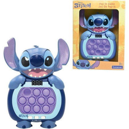Jeu a pousser Stitch - Lexibook - Fast Push - Disney Stitch - Bleu - 10 bulles antistress - 999 niveaux - 6 mode de jeu - Des 6