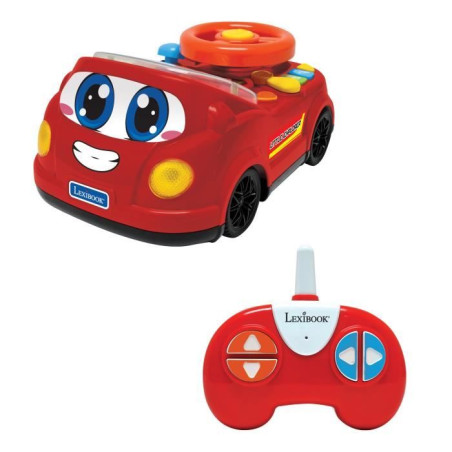 LEXIBOOK - Crosslander Petit Exploreur télécommandé – Voiture jouet réaliste et interactive, avec sons et lumieres