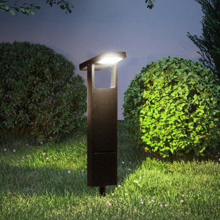 Lot 2 balises solaires - LUMISKY - BRITY - LED blanc chaud - Etanches - Eclairage allée jardin