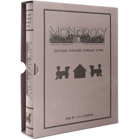 Monopoly édition vintage - Format livre - Jeu de société - MEGABLEU - Des 8 ans