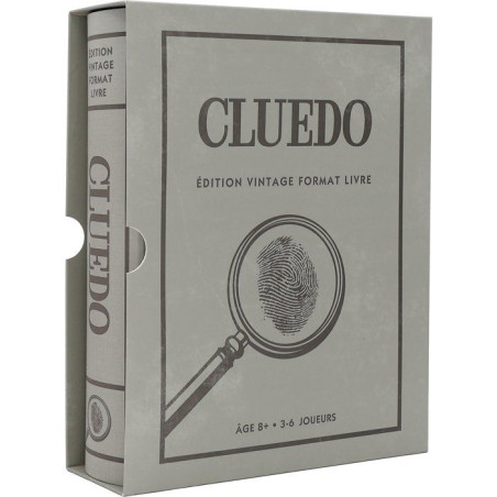 Cluedo édition vintage - Format livre - Jeu de société - MEGABLEU - Des 8 ans