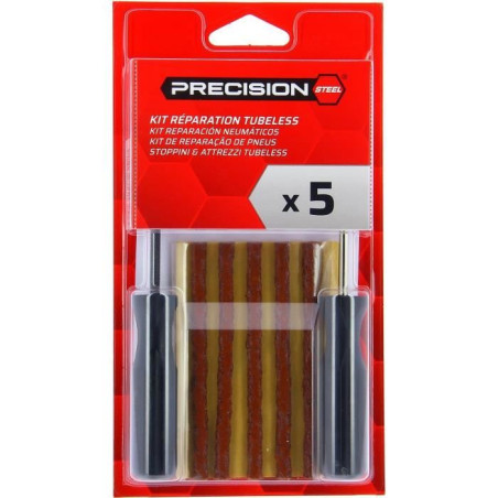5 Meches & outils réparation pneus tubeless - PRECISION STEEL