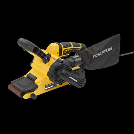Ponceuse a bande - POWERPLUS - POWX0461 - 900 W - Large bande abrasive - Inclus : mallette de rangement et 3 accessoires
