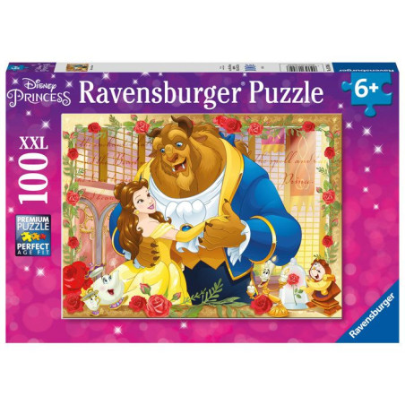 Puzzle La Belle et la Bete - Ravensburger - 100 pieces - Pour enfant