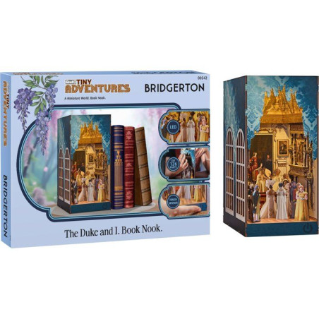 Book Nook - Kit DIY a construire Maquette 3D Serre Livre - REVELL - Tiny Adventures - Bridgerton - Le Duc et moi - LED