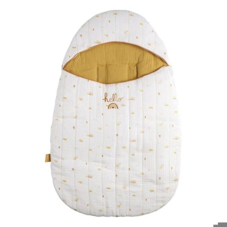 Nid d'ange - SAUTHON - SUNLIGHT - 0-4 mois - Mousseline de coton - Imprimé motif