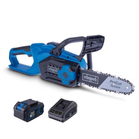 Tronçonneuse sans fil SCHEPPACH - C-CS254-X - SET L - 25,4 cm - Batterie 20V 4Ah + chargeur 2.4A