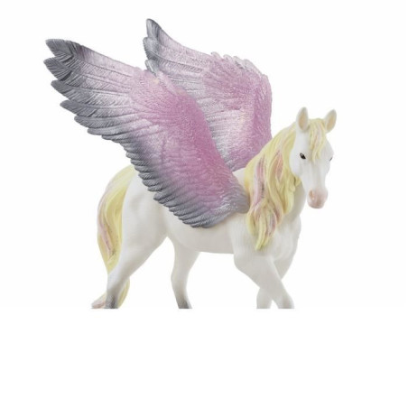 Figurine Pégase Ailée - Avec Ailes et Criniere Brillantes - Figurine Cheval Amusante et Durable - Cadeau pour Enfants a Partir