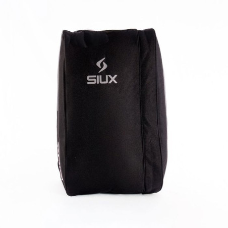 Sac de padel - SIUX - Pulse - Noir/bordures grises coutures rouges - 37 L - 1 a 2 raquettes