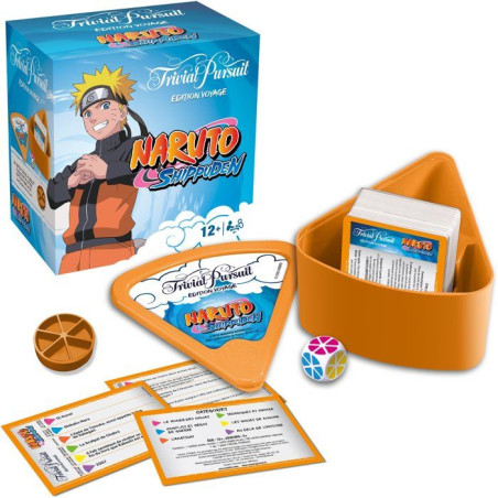 TRIVIAL PURSUIT VOYAGE Naruto Shippuden - Jeu de société - WINNING MOVES - 2 joueurs minimum - Des 12 ans
