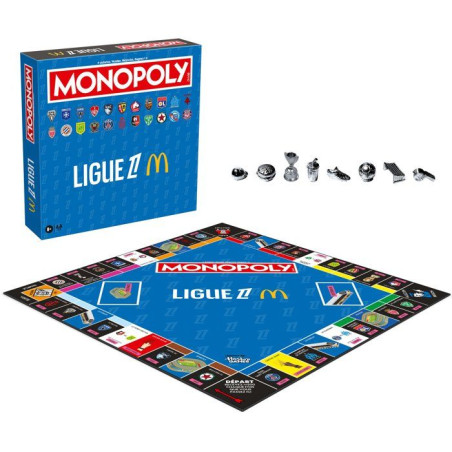 MONOPOLY - Ligue 1 McDonald's - Jeu de société - WINNING MOVES - 2 a 6 joueurs - Des 8 ans