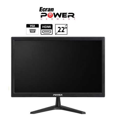 Ecran Ordinateur 22'' Power Germany