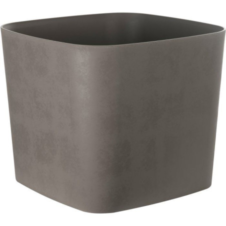 Pot de fleurs carré - GARDEN ID - Swing Carré - 16 L - 30 x 30 h 25 cm - Tourbe