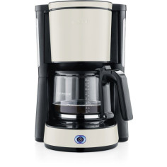Cafetiere Filtre Type jusqu'a 10 tasses - SEVERIN - KA9575 - 1,4L - Systeme anti-goutte - Filtre permanent amovible - Beige