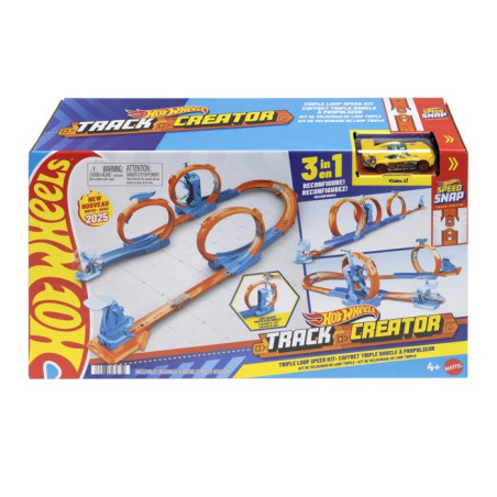 Circuit de bille Hot wheels Créateur de circuits : une frénésie de triples boucles