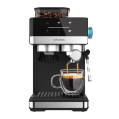 Machine a café Expresso broyeur - CECOTEC - Power Espresso 20 Grind - 1350 W - 150 g - 1,7 L - Noir / Inox