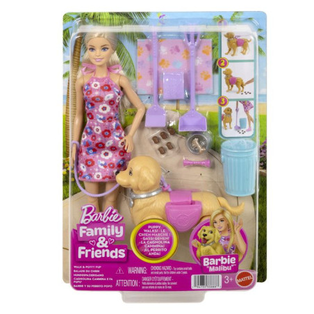 Poupée - MATTEL - JJB46 - Chiot qui marche - Fait ses besoins - Accessoires inclus