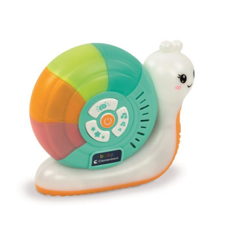 Mon Escargot Veilleuse - Clementoni - Veilleuse 3 en 1 des la naissance - 15 min de sons apaissants - Lumieres multicolore