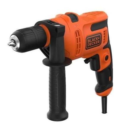 Perceuse a percussion - BLACK & DECKER - BEH200K-QS - 500 Watt - Mandrin 1 main - 13 mm