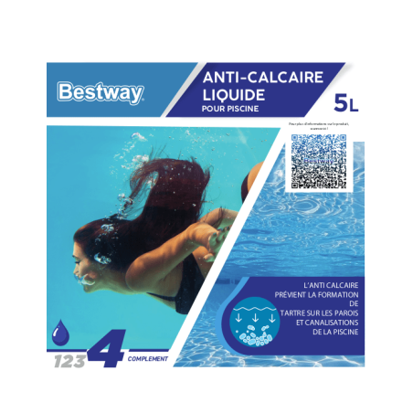 Anti calcaire BESTWAY - 21001 - Liquide - Seau de 5L