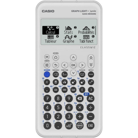 Calculatrice graphique - CASIO - Graph Light+ - Gris