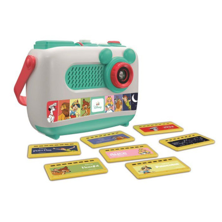 Clementoni, Projecteur & Conteur d’Histoires Plus, Disney Baby, 8 Histoires Incluses, Projection Visuelle & Sonore, Dès 2 ans