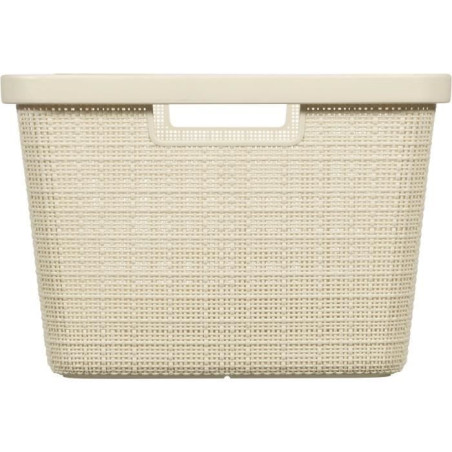 Corbeille a Linge - 46 L - Beige & Jute - Curver
