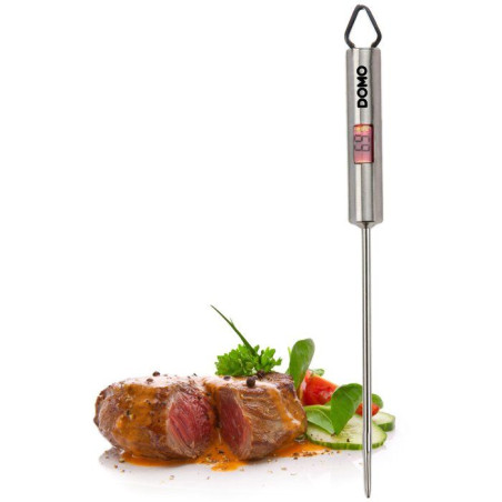 Thermometre culinaire - DOMO - De -45°C a +200°C - Arret automatique - Argent