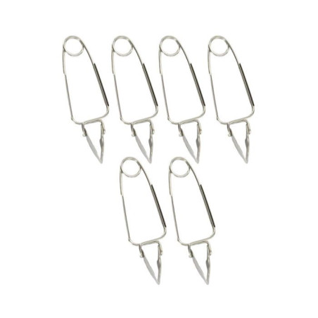 Lot de 6 pinces a escargots - FACKELMANN - Acier inoxydable