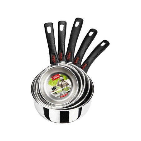 Set de casseroles - INOXIBAR - Set 5 casseroles - acier inoxydable - induction tous feux - 12 a 20 cm