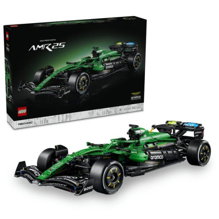 LEGO Technic 42240 Voiture Aston Martin Aramco AMR25 F1 - Set Adulte - Maquette Formule 1