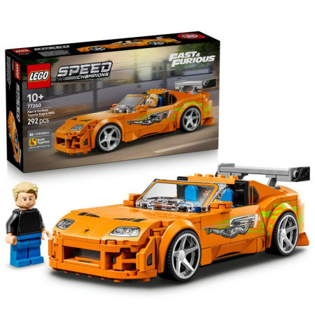 LEGO Speed Champions 77260 La Toyota Supra MK4 de Fast and Furious - Jouet Voiture 10 ans