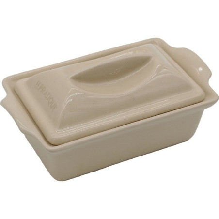 Terrine - LE PRATIQUE - Céramique - 600 ml - 21 cm - Spéciale pâtés et foie gras - Fabrication française