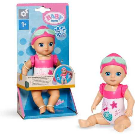 Jouet de bain - BABY BORN - Splish Splash Emma - Nage sans piles - 15cm - Des 12 mois