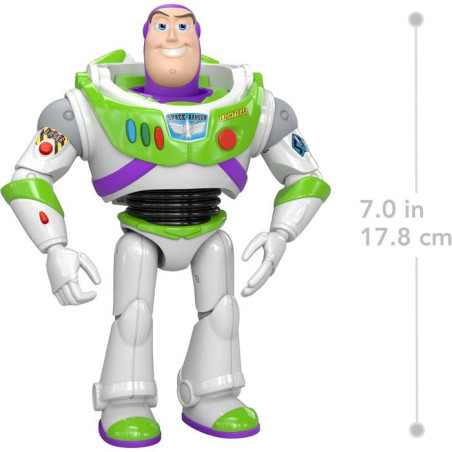 Figurine articulée - TOY STORY - JKV15 - Buzz l'Éclair 17 cm - Format Playscale - Fidele au film