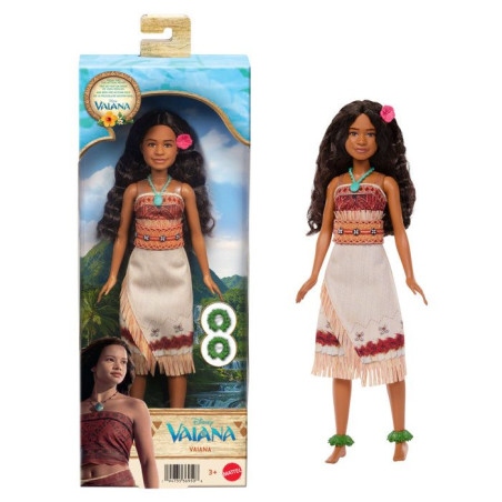Poupée mannequin - DISNEY VAIANA - JLV15 - Poupée Vaiana - Tenue emblématique - Cheveux a coiffer