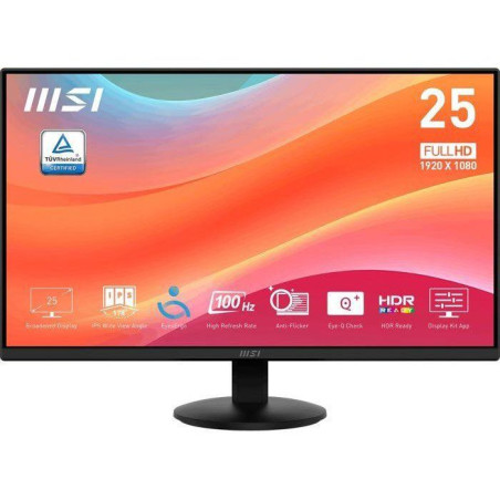 Ecran PC - MSI - 24.5'' - FHD - 100Hz - Dalle IPS - 1ms - Adaptive Sync - HDR Ready - PRO MP252L