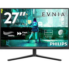 Ecran PC Gamer - Philips 27 - FHD 0.5ms 180Hz - Dalle Fast IPS - Ajustable en hauteur - 27M2N3200A