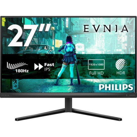 Ecran PC Gamer - Philips 27 - FHD 0.5ms 180Hz - Dalle Fast IPS - Ajustable en hauteur - 27M2N3200A